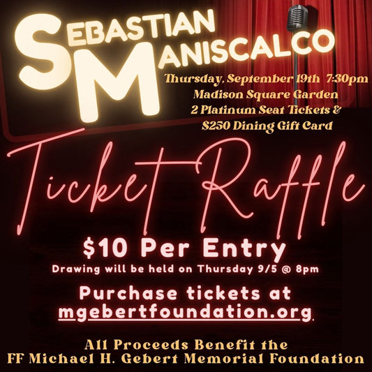 Sebastian Maniscalco Ticket Raffle Entry